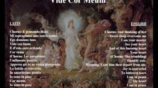 Vide Cor Meum  original libretto in Italian  latin with translation [upl. by Assen]