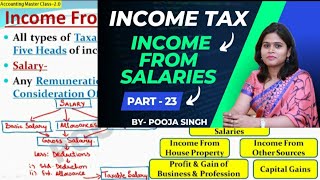 Income From Salaries  Allowances  Income Tax  202223  Accounting Masterclass  Part23  BCom [upl. by Jodoin185]