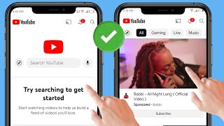 Fix try searching to get started YouTube problem  YouTube homepage videos Not showing [upl. by Spaulding]