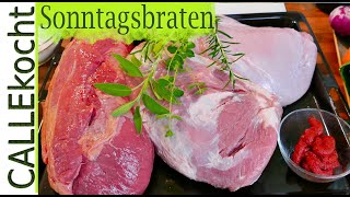 Leckerer Sonntagsbraten Schmorbraten selber machen wie Oma Rezept [upl. by Ludie89]