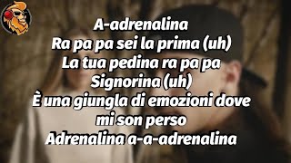 Baby Gang  Adrenalina feat BLANCO Marracash lyrics  Master Lyrics [upl. by Kucik]