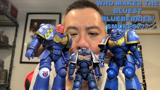 Comparison between JoyToy vs McFarlane vs Bandai Ultramarines Warhammer 40K Action Figures [upl. by Ybrad]