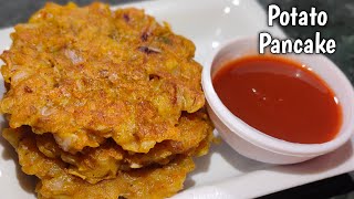 Potato Pancake Recipe Without Eggs  आलू का चीला  How To Make Potato Pancakes At Home [upl. by Gass385]