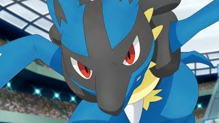 Lucario vs Machamp DUB  Ash vs Bea  Pokémon Journeys The Series [upl. by Ettevram]