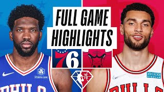 76ERS at BULLS  FULL GAME HIGHLIGHTS  November 6 2021 [upl. by Jayme]