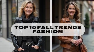 Top 10 Fall 2024 Fashion Trends For Women Over 50 The Wearable One [upl. by Marin964]