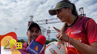 Zudikey Rodríguez no quiere que Pato Araujo siga compitiendo en Exatlón por su lesión  Ventaneando [upl. by Tacklind]