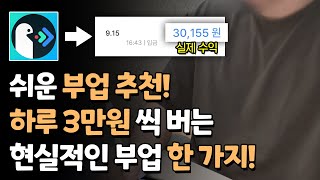 쉬운 부업 추천 현실적으로 하루 3만원씩 버는 방법 한가지 블루오션부업 [upl. by Elohcim]