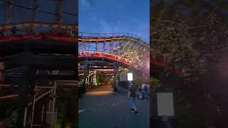 Balder Liseberg rollercoaster Balder liseberg themepark intamin woodencoaster [upl. by Ymmij]