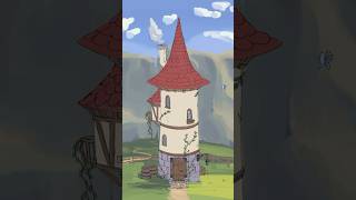 Magic tower digital Paint timelapse art tutorial [upl. by Lemak]