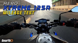 Hero Xtreme 125R  Mileage Test  GearFliQ [upl. by Fugere]