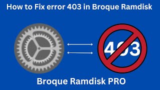 How to Fix Error 403 in Broque Ramdisk Pro v2793  iCloud Bypass  Change Serial Number [upl. by Gambell]