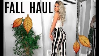 FALL CLOTHING TRY ON HAUL  FASHION NOVA PRETTY LITTLE THING M BOUTIQUE ETC [upl. by Derej]