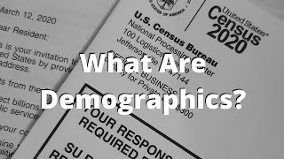 Demographics Explained What Are Demographics [upl. by Auqkinahs]