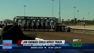 Special meeting being held Wednesday to discuss new changes in law affecting race track [upl. by Laoj405]