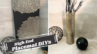 A New Way to Make Modern Glam Home Decor DIYs with Placemats [upl. by Worthington]