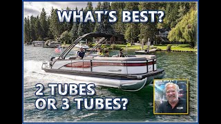 Why Buy A Tri Toon Pontoon Boat Verses A Twin Tube Pontoon Boat [upl. by Lais]