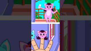 😻 Cat Finger Family Song shorts fingerfamily nurseryrhymes [upl. by Fasa]