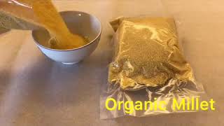 How to cook organic hulled millet non sticky in 1 minutes [upl. by Graf]