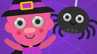 Five Creepy Spiders  Kids Halloween Song  Noodle amp Pals [upl. by Elspeth414]