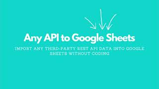 Import Any API to Google Sheets  100 NoCode Tutorial  Subreddit API [upl. by Lletnom]