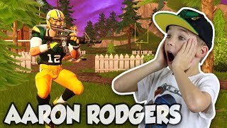 PLAYING AS AARON RODGERS in FORTNITE DUOS WITH MY DAD [upl. by Crysta]