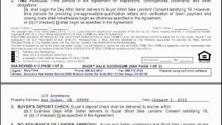 Step by Step How to fill out the California Real Estate Short Sale Addendumavi [upl. by Eloken]