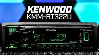 Kenwood KMMBT322U  Single DIN Bluetooth  No Disc Slot [upl. by Wade751]