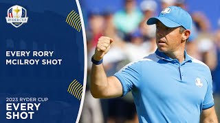 Every Rory McIlroy Shot  2023 Ryder Cup [upl. by Au]