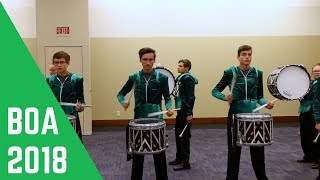 Center Grove 2018 Drumline In The Lot [upl. by Ellohcin]