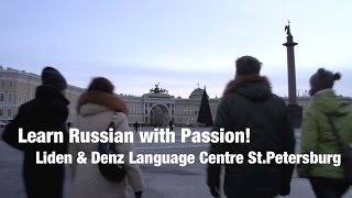 Liden amp Denz Learn Russian in St Petersburg winter [upl. by Ecnedurp173]