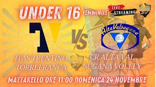 Under 16 femminile Itas Trentino Vs CR ALTA Val Sugana [upl. by Hackett]