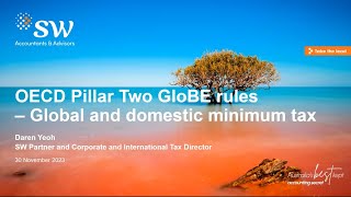 OECD Pillar Two GloBE rules – Global and domestic minimum tax seminar 30 November 2023 [upl. by Iras]