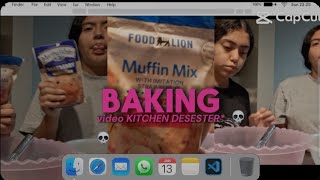 Baking videoKitchen DISASTER Ft Madelynxrodriguez [upl. by Gladdie]