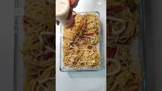 Singaporean Rice A Quick and Delicious Fusion Meal food cooking recipe easyrecipe shortsfeed [upl. by Ahtnicaj]