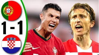 portugal vs Croatia 11  All Goals amp Highlights  2024 [upl. by Supple]