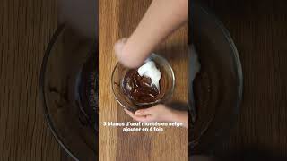 Mousse au chocolat recettefacile shortvideo shorts chocolat mousse base dessert patisserie [upl. by Boesch]