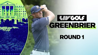 LIV GOLF GREENBRIER  ROUND 1  AUG 16 2024 [upl. by Fromma]