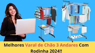 ATUALIZADOS 5 Melhores Varal de Chão 3 Andares Com Rodinha em 2024 [upl. by Ruff]