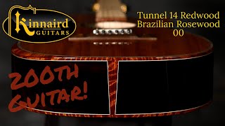 200th Guitar for Stephen Kinnaird Guitars Tunnel 14 RedwoodBrazilian Rosewood 00 [upl. by Fredella600]