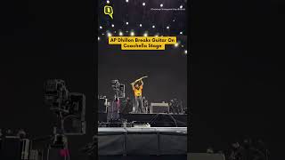 AP Dhillon Breaks Guitar On Coachella Stage  Quint Neon [upl. by Aryhs]