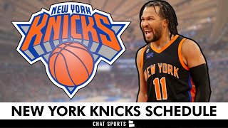 New York Knicks Schedule For The 202324 NBA Season [upl. by Ledniahs]