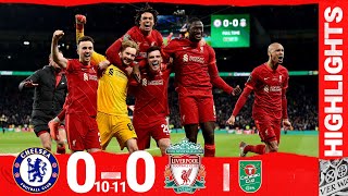 Highlights Chelsea 00 Liverpool  Kelleher the hero as Reds win the Carabao Cup on penalties [upl. by Luther453]