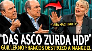 ¡GUILLERMO FRANCOS DEJÓ LLORANDO la ZURDA de MANGUEL en VIVO y BANCÓ a MILEI [upl. by Imyaj]