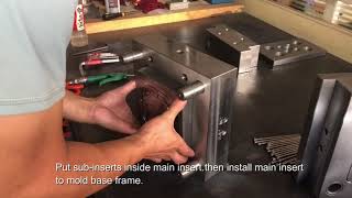 How to assemble a plastic injection mold [upl. by Nilkoorb]