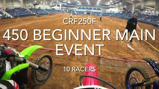 Honda CRF250f Midsouth Arenacross Main Event [upl. by Eltotsira]