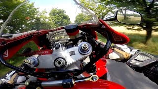 Honda VTR SP1 quottestquot  motovlog  CZ [upl. by Trebled]