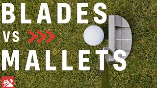 WHAT TYPE OF PUTTER IS BEST Blades vs Mallets [upl. by Llirrehs951]