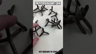 LIMITED RELEASE World War Military Style Caltrops Prepper Most Effective Perimeter Defense [upl. by Llerral460]