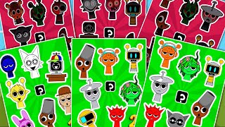 SPRUNKI💥 Paper DIY Sticker book 💥 [upl. by Perce]